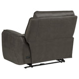 Marcell Gray RAF Power Recliner with USB Charging from Coaster - Luna Furniture