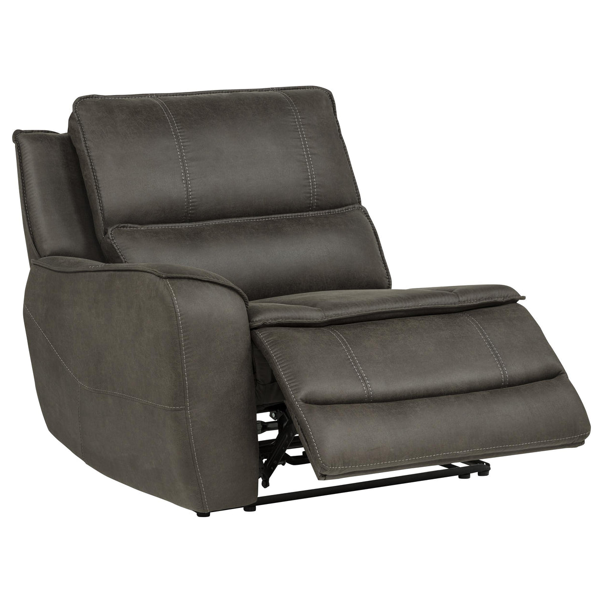 Marcell Gray 5-Piece 3-Seat Power Home Theater Seating with Dual Consoles from Coaster - Luna Furniture