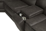Marcell Gray 5-Piece 3-Seat Power Home Theater Seating with Dual Consoles from Coaster - Luna Furniture