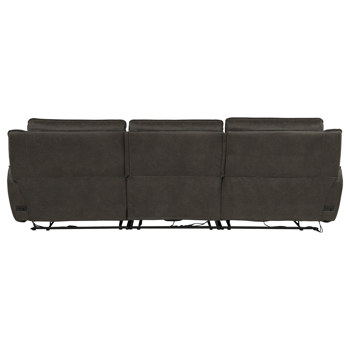 Marcell Gray 3-Piece Transitional Power Reclining Sofa with USB Charging from Coaster - Luna Furniture