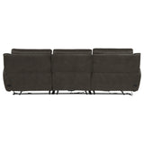 Marcell Gray 3-Piece Transitional Power Reclining Sofa with USB Charging from Coaster - Luna Furniture