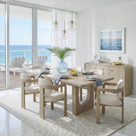 Niche Oak/Beige Expandable Dining Room Set from Homelegance - Luna Furniture