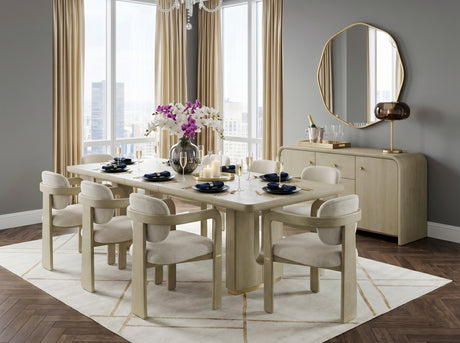 Niche Oak/Beige Arm Chair, Set of 2 from Homelegance - Luna Furniture