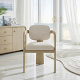 Niche Oak/Beige Arm Chair, Set of 2