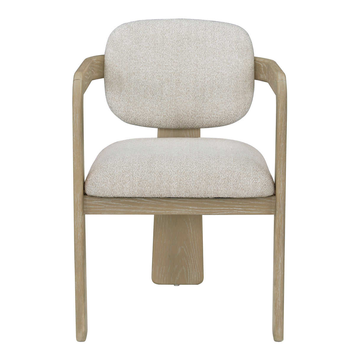 Niche Oak/Beige Arm Chair, Set of 2