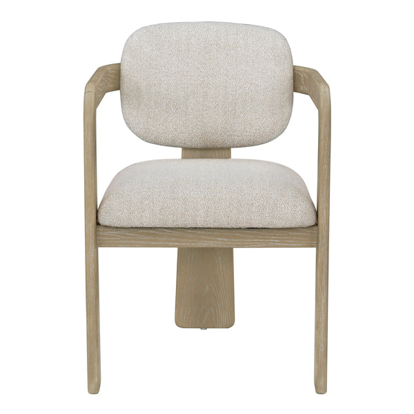 Niche Oak/Beige Arm Chair, Set of 2