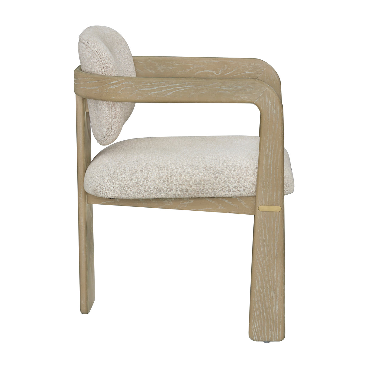 Niche Oak/Beige Arm Chair, Set of 2