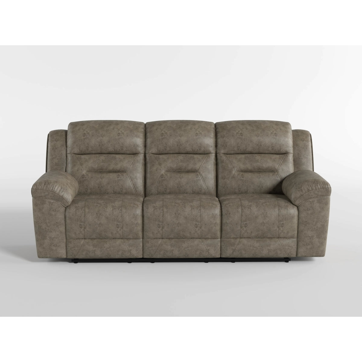 Hazen Dark Brown Double Reclining Sofa from Homelegance - Luna Furniture