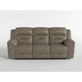 Hazen Dark Brown Double Reclining Sofa from Homelegance - Luna Furniture