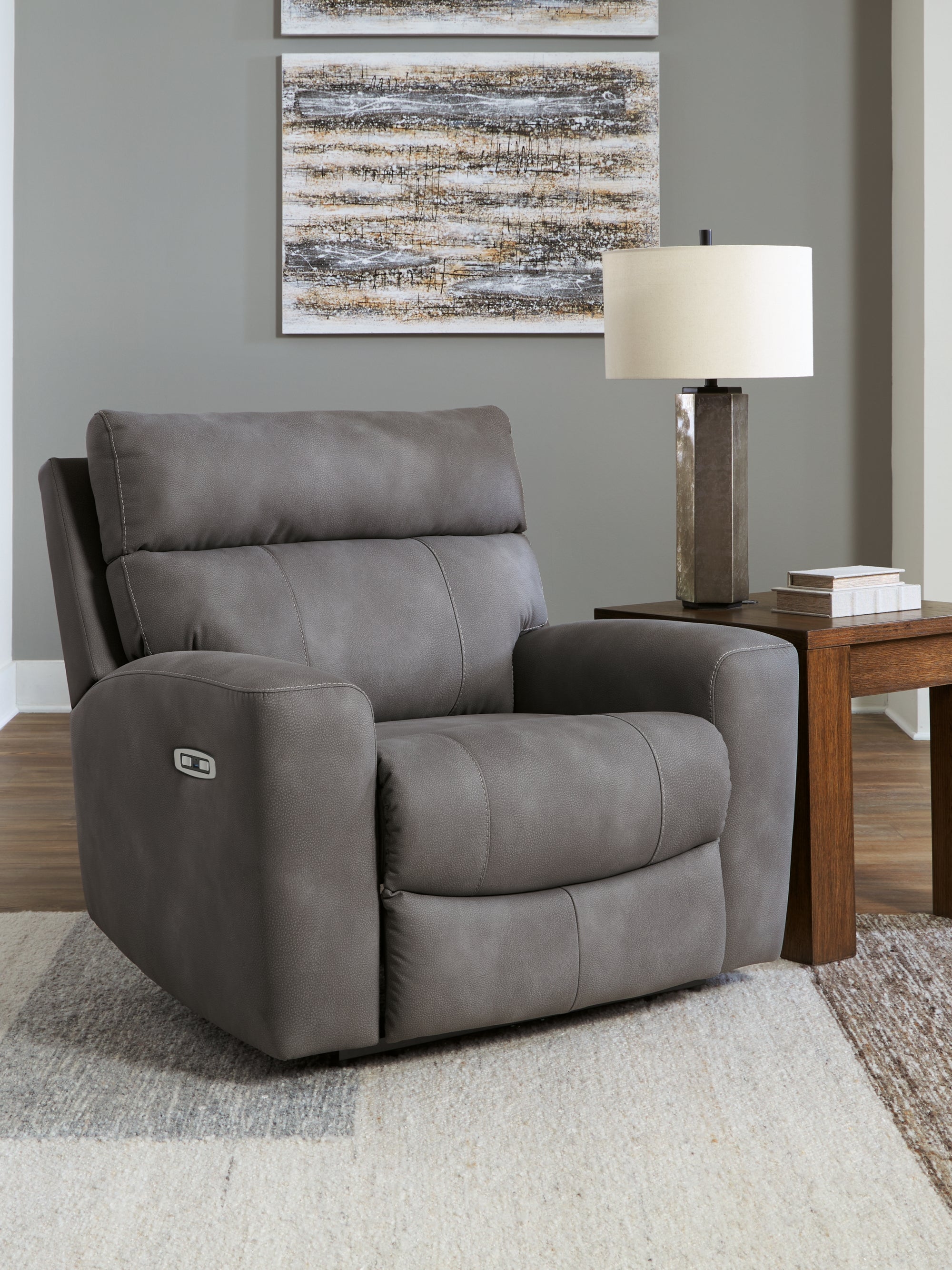 Next-Gen DuraPella Slate Power Recliner - Luna Furniture