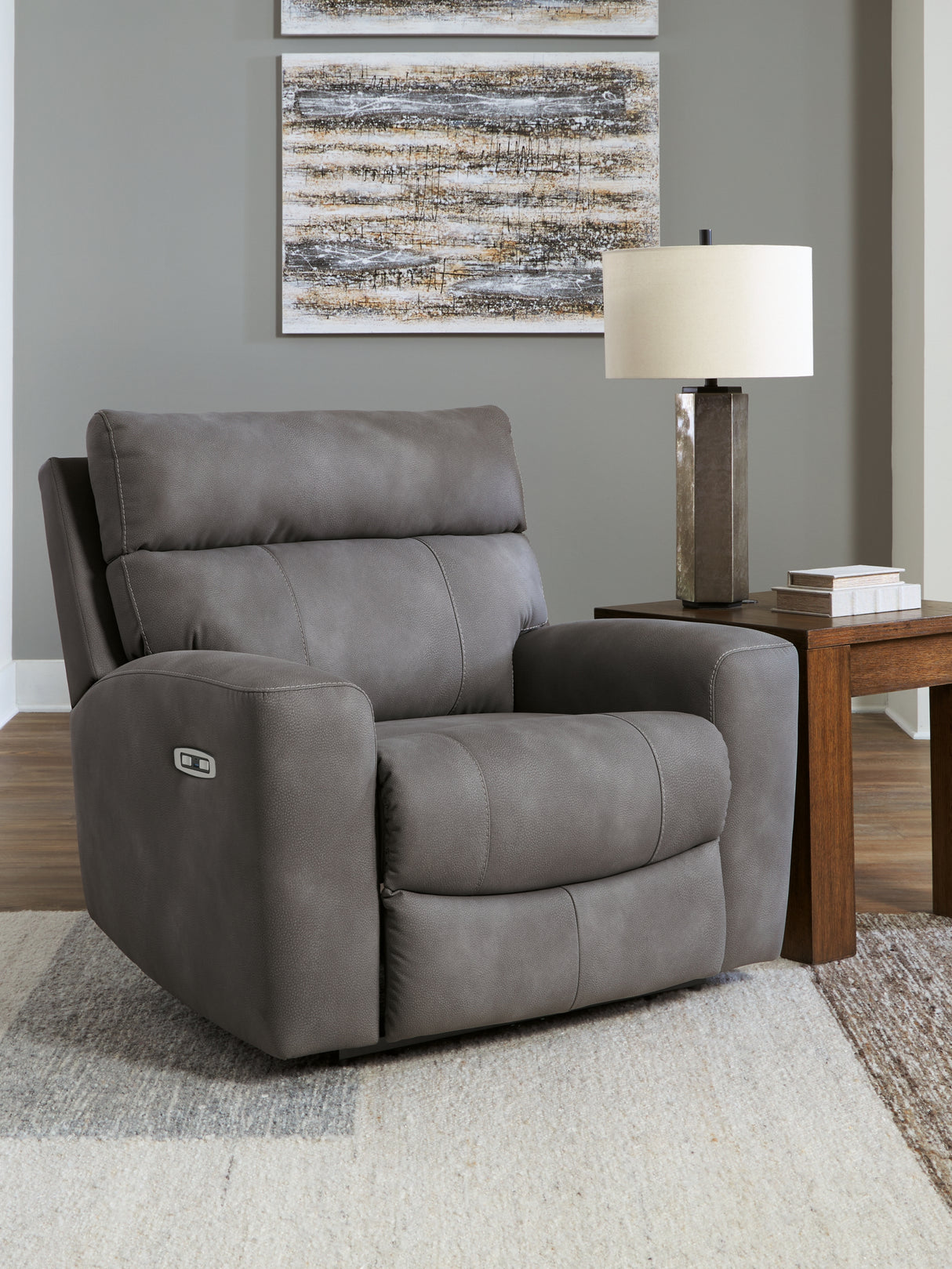 Next-Gen DuraPella Slate Power Recliner from Ashley - Luna Furniture