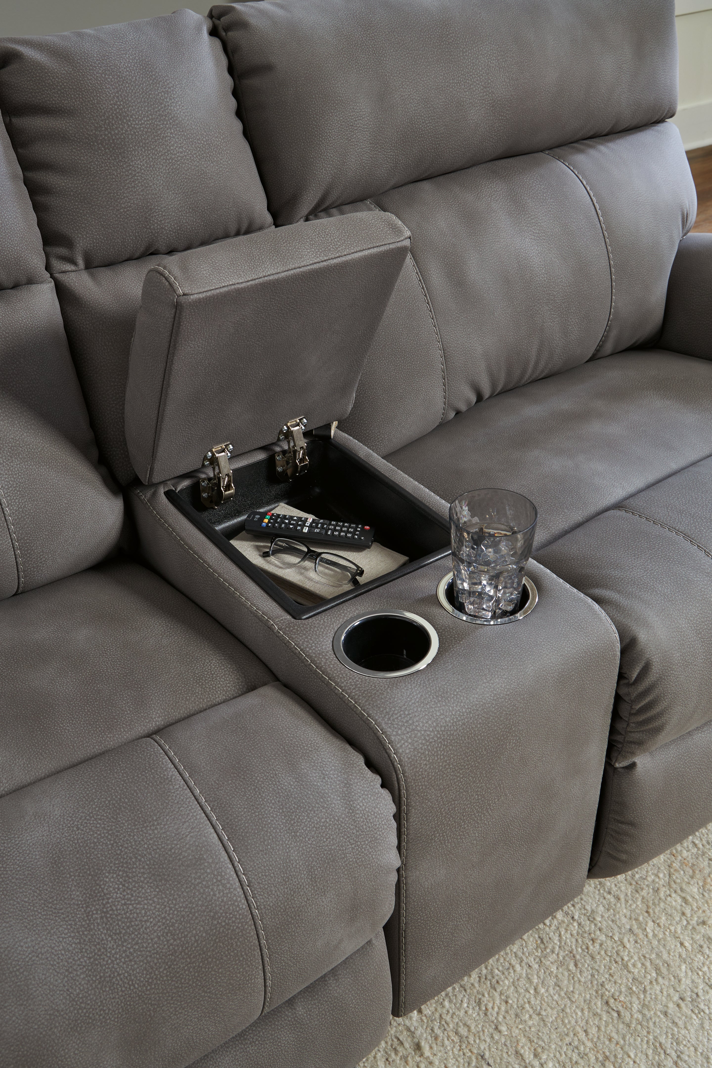 sono グレー フレアデザイン ジレ Next-Gen DuraPella Slate 3-Piece Power Reclining Sectional