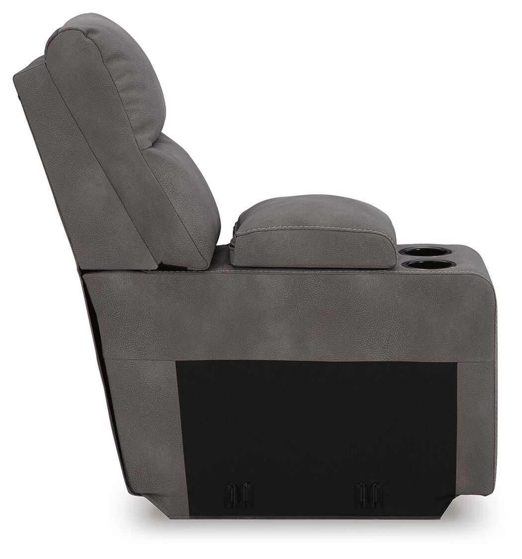 Next-Gen Durapella Slate 5-Piece Power Reclining Sectional from Ashley Furniture - Luna Furniture