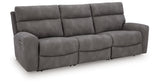 Next-Gen DuraPella Slate 3-Piece Power Reclining Sectional Sofa from Ashley Furniture - Luna Furniture