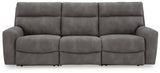 Next-Gen DuraPella Slate 3-Piece Power Reclining Sectional Sofa from Ashley Furniture - Luna Furniture