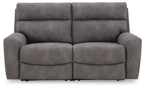 Next-Gen DuraPella Slate 2-Piece Power Reclining Set from Ashley Furniture - Luna Furniture