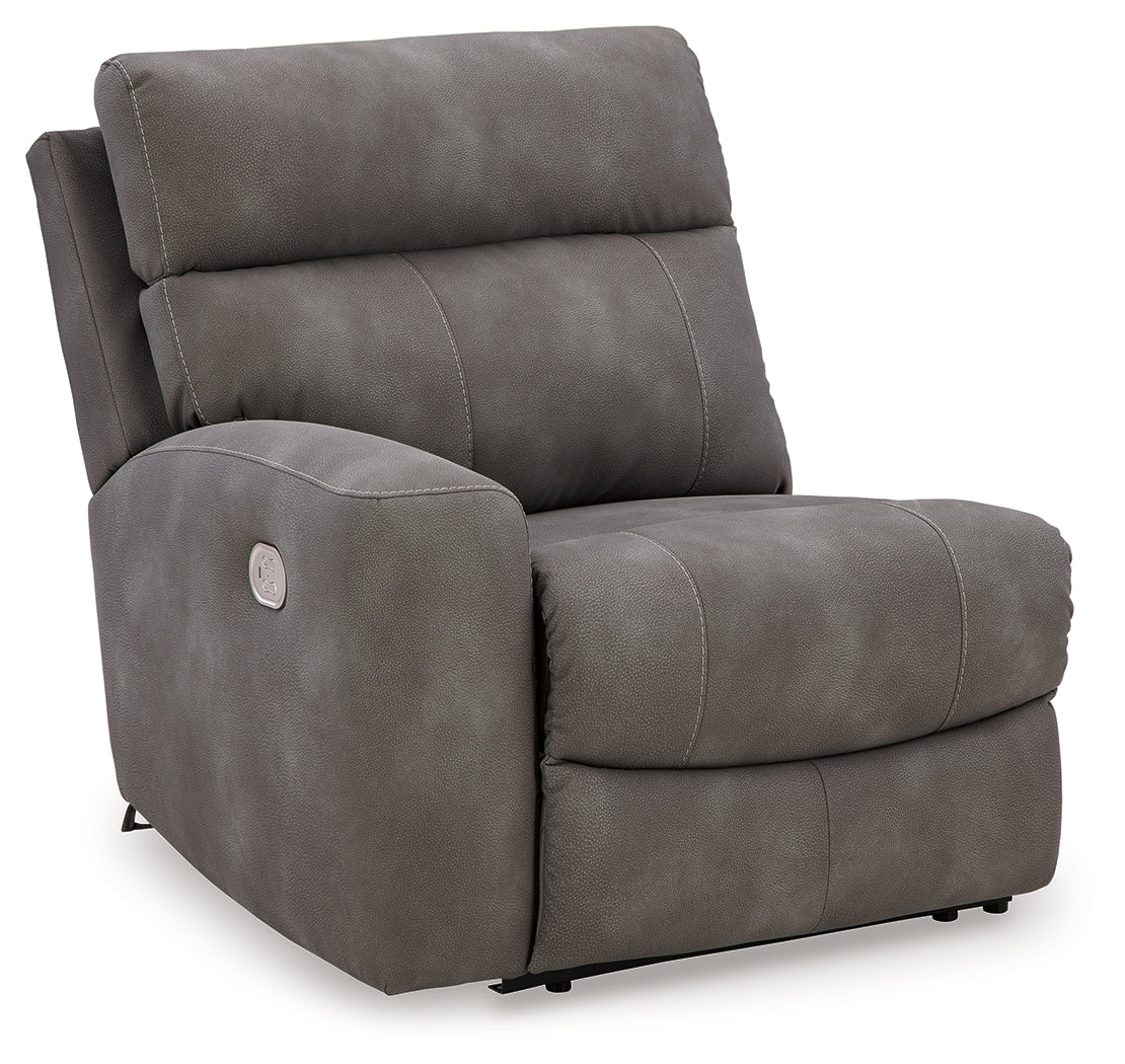 Next-Gen Durapella Slate 5-Piece Power Reclining Sectional from Ashley - Luna Furniture