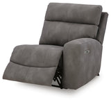 Next-Gen Durapella Slate 4-Piece Power Reclining Sectional from Ashley Furniture - Luna Furniture