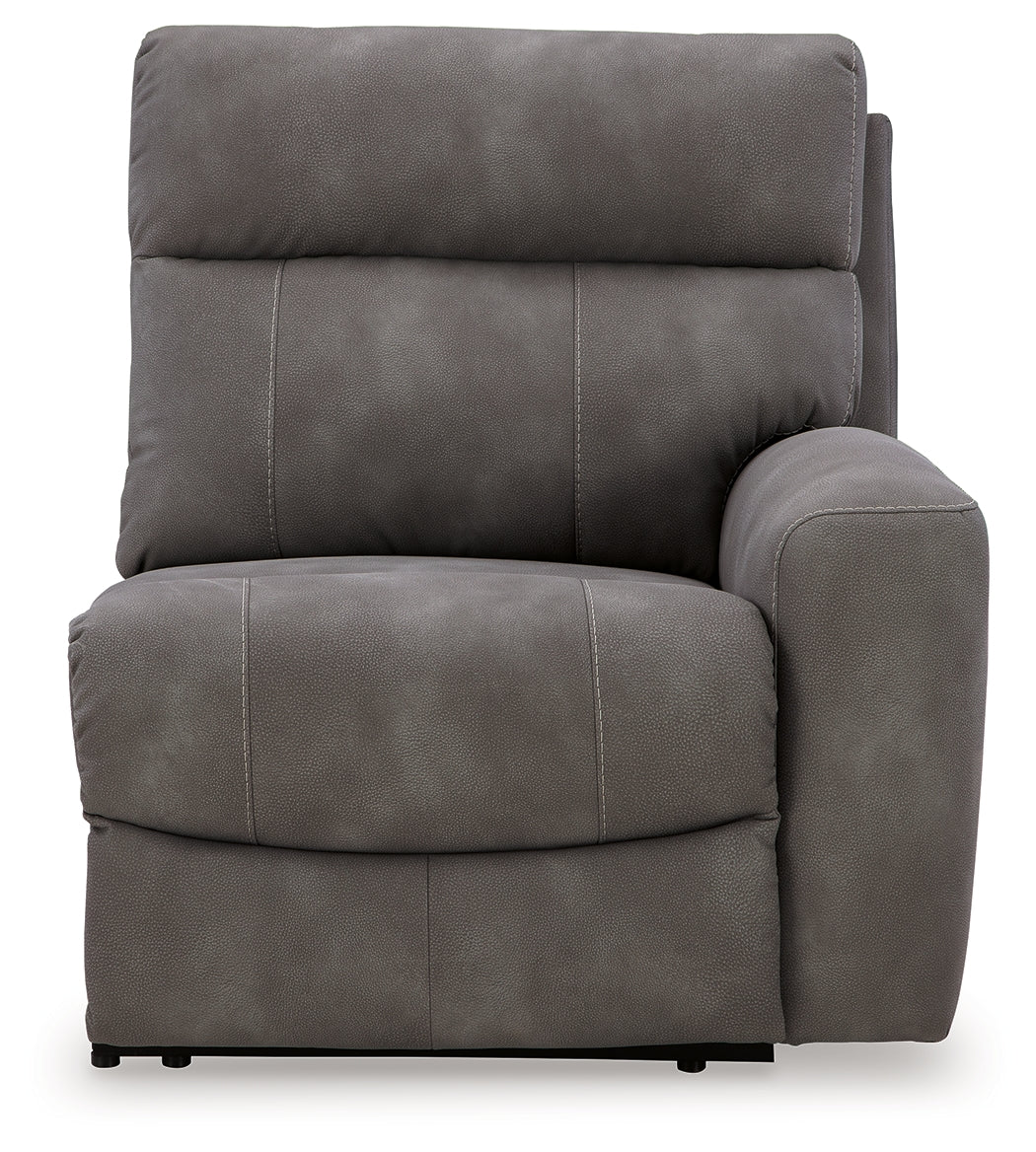 Next-Gen Durapella Slate 4-Piece Power Reclining Sectional from Ashley - Luna Furniture