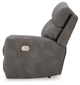 Next-Gen Durapella Slate 5-Piece Power Reclining Sectional from Ashley Furniture - Luna Furniture