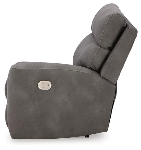 Next-Gen Durapella Slate 4-Piece Power Reclining Sectional from Ashley Furniture - Luna Furniture