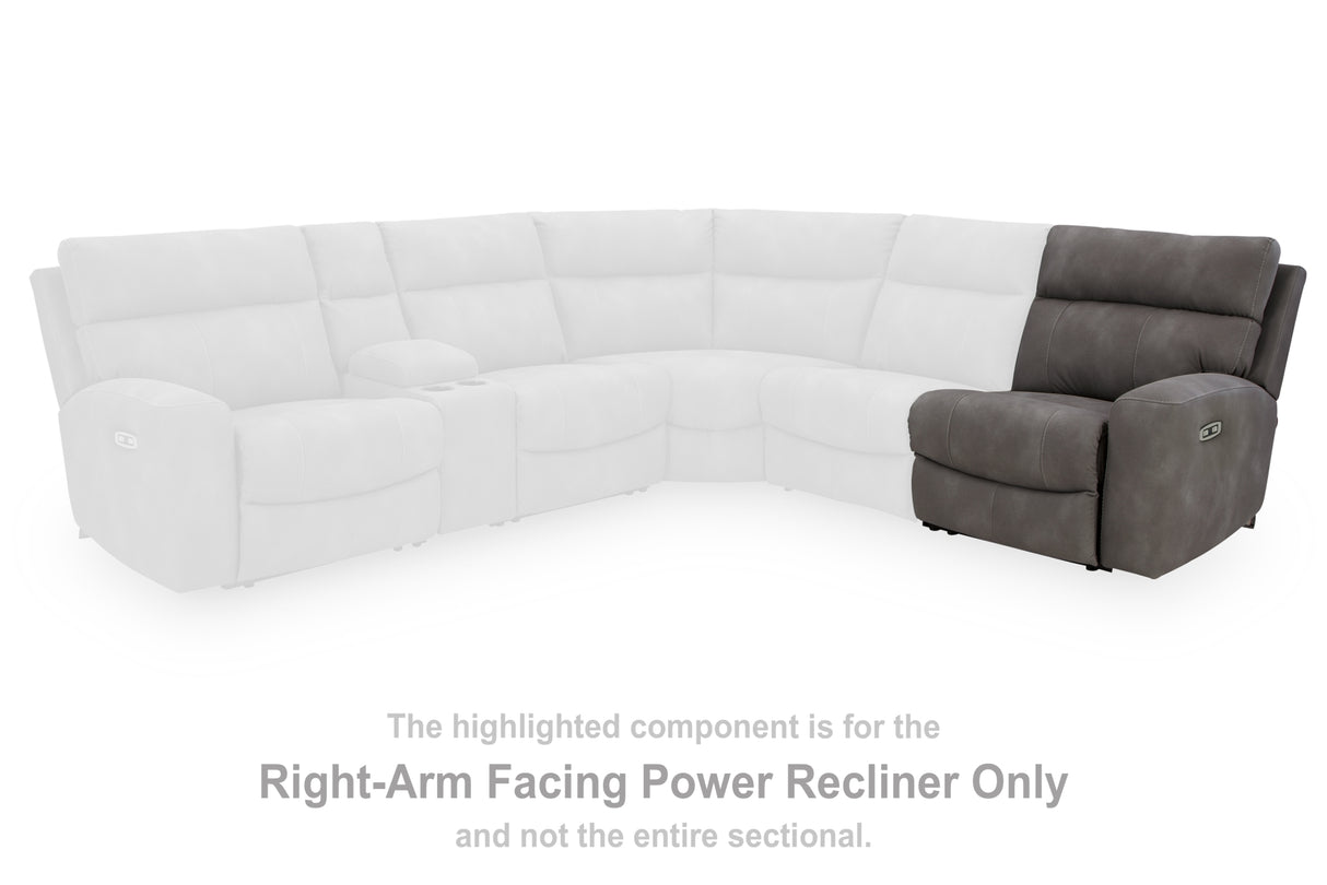 Next-Gen DuraPella Slate Right-Arm Facing Power Recliner from Ashley Furniture - Luna Furniture