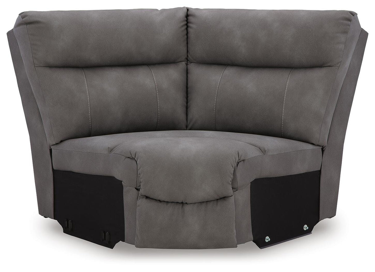 Next-Gen Durapella Slate 5-Piece Power Reclining Sectional from Ashley Furniture - Luna Furniture