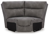 Next-Gen Durapella Slate 5-Piece Power Reclining Sectional from Ashley Furniture - Luna Furniture