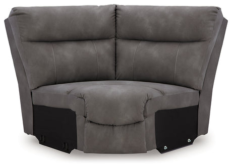 Next-Gen Durapella Slate 4-Piece Power Reclining Sectional from Ashley - Luna Furniture
