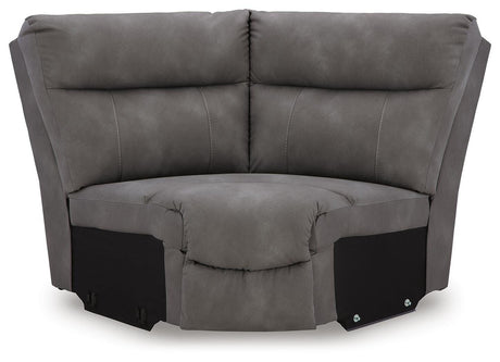 Next-Gen Durapella Slate 4-Piece Power Reclining Sectional from Ashley Furniture - Luna Furniture