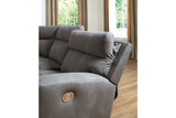 Next-Gen DuraPella Slate 6-Piece Power Reclining Sectional from Ashley - Luna Furniture