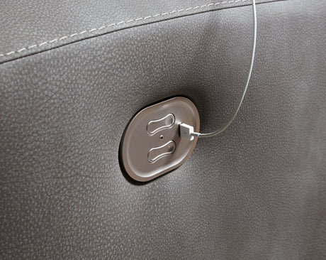 Next-Gen DuraPella Slate 2-Piece Power Reclining Sectional Loveseat from Ashley - Luna Furniture