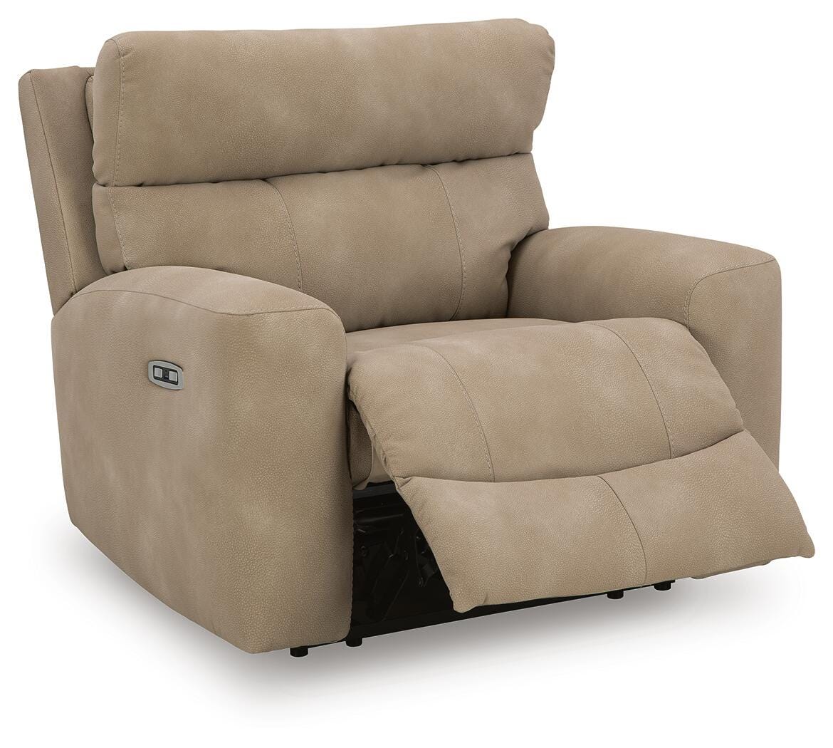 Next-Gen DuraPella Sand Power Recliner from Ashley Furniture - Luna Furniture