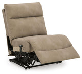 Next-Gen Durapella Sand 4-Piece Power Reclining Sectional from Ashley - Luna Furniture