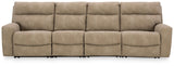 Next-Gen Durapella Sand 4-Piece Power Reclining Sectional from Ashley - Luna Furniture