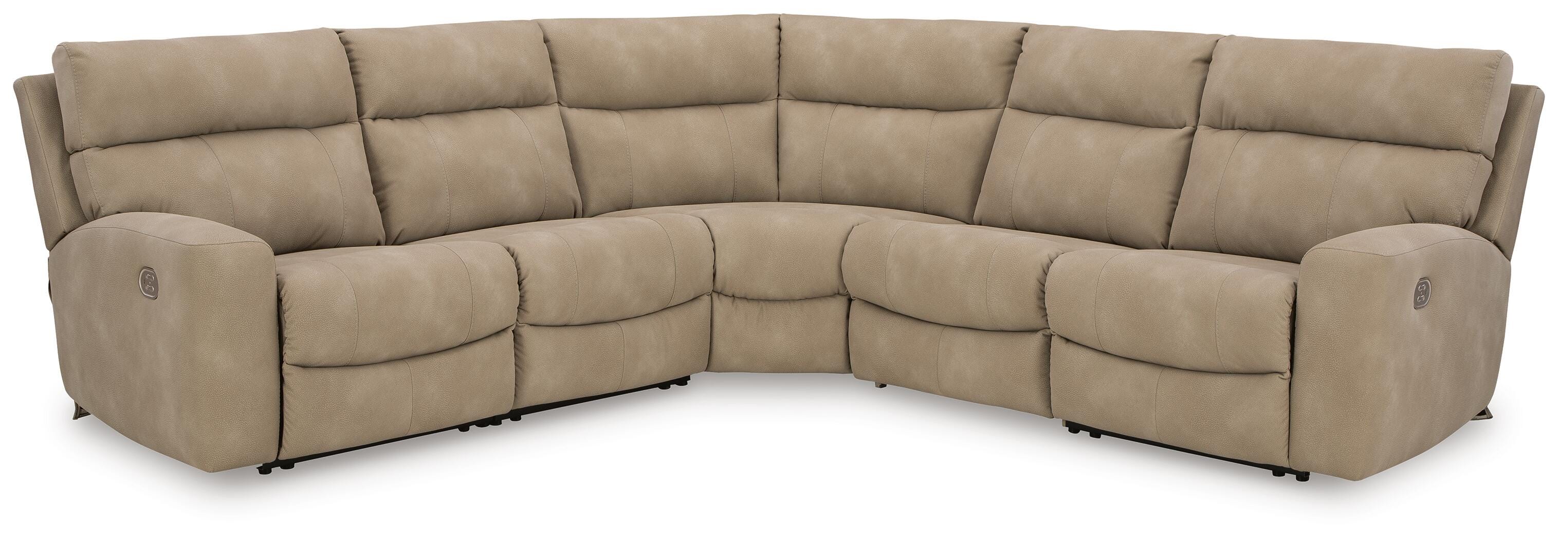 Next-Gen DuraPella Sand 5-Piece Power Reclining Sectional 61004S6