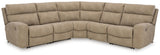 Next-Gen DuraPella Sand 5-Piece Power Reclining Sectional from Ashley Furniture - Luna Furniture
