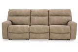 Next-Gen DuraPella Sand 3-Piece Power Reclining Sectional Sofa from Ashley - Luna Furniture