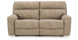 Next-Gen DuraPella Sand 2-Piece Power Reclining Sectional Loveseat from Ashley - Luna Furniture