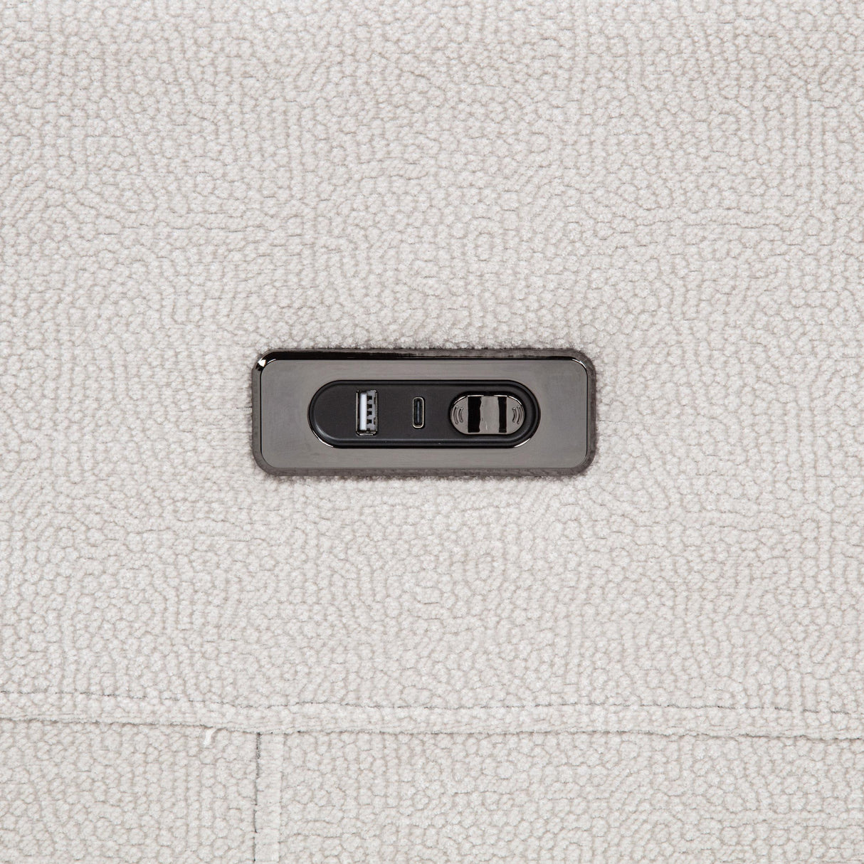 Kennett Ivory Chenille Upholstered Power Reclining Sofa from Coaster - Luna Furniture