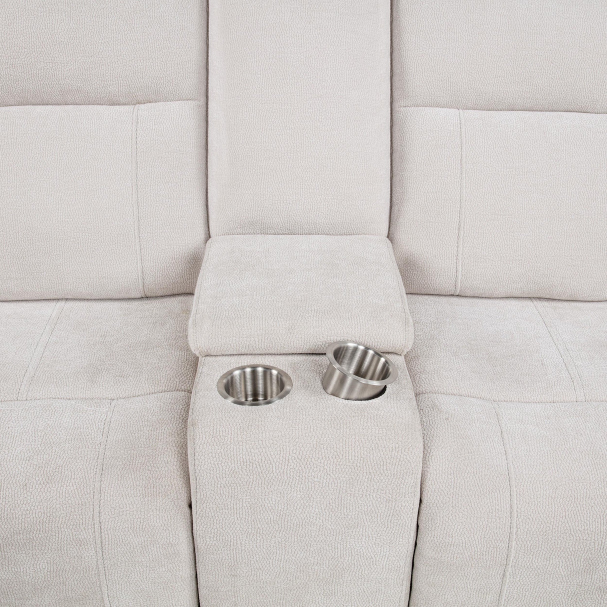 Kennett Ivory Chenille Upholstered Power Reclining Loveseat from Coaster - Luna Furniture