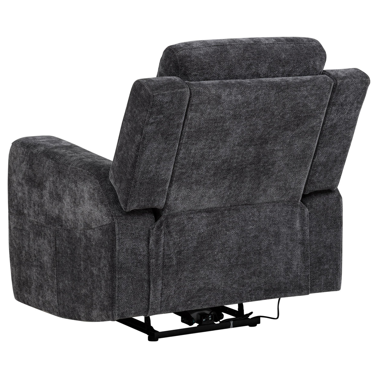 Kennett Dark Gray 3-Piece Chenille Power Reclining Living Room Set from Coaster - Luna Furniture