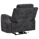 Kennett Dark Gray 3-Piece Chenille Power Reclining Living Room Set from Coaster - Luna Furniture