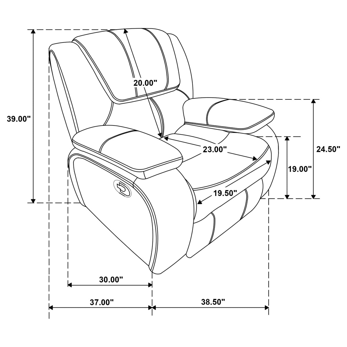 Camila White 3-piece Upholstered Reclining Sofa Set from Coaster - Luna Furniture