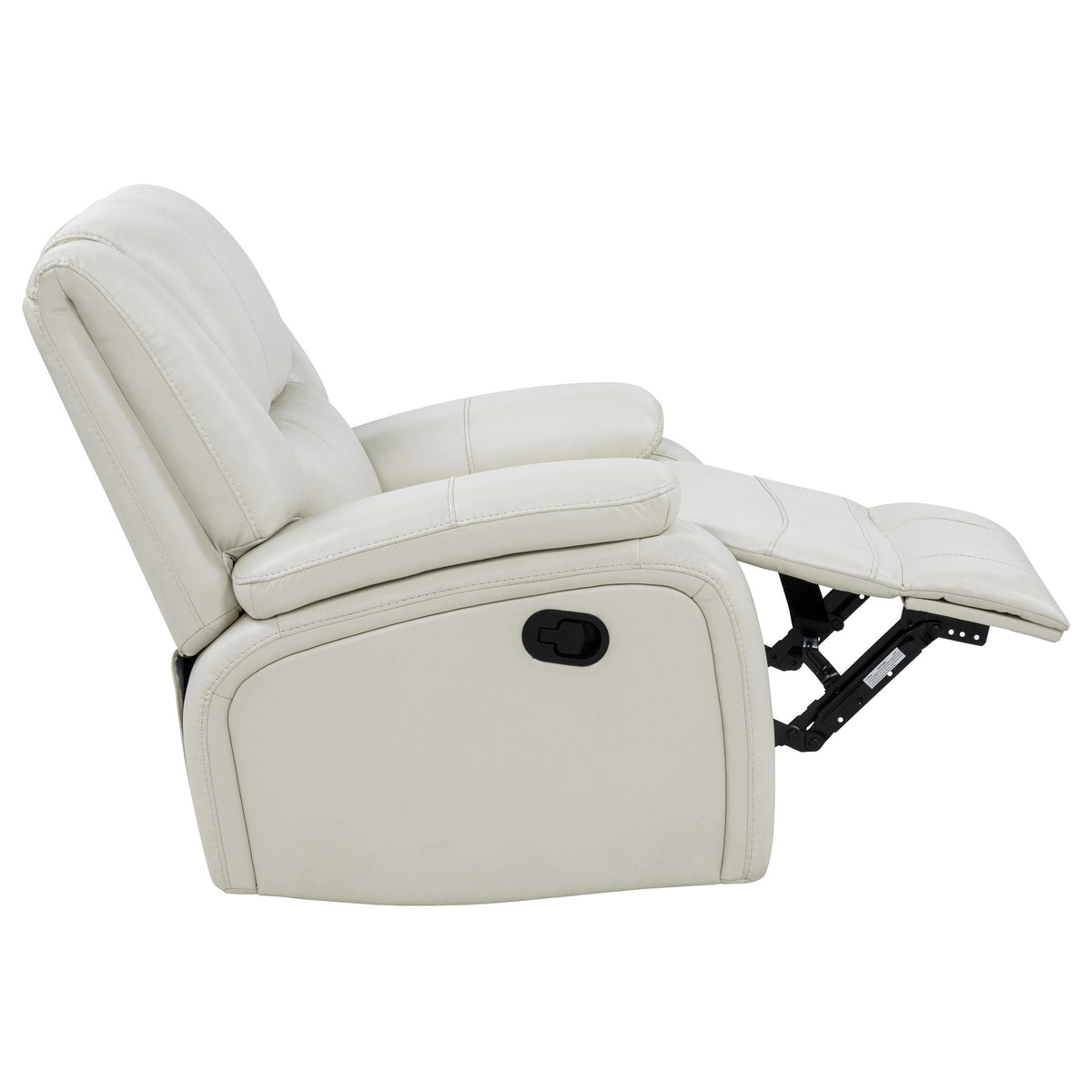 Camila White Upholstered Glider Recliner Chair from Coaster - Luna Furniture
