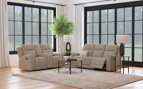 Brentwood Taupe 2-Piece Upholstered Motion Reclining Sofa Set from Coaster - Luna Furniture