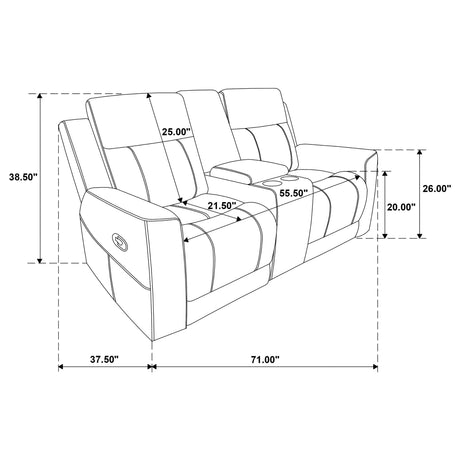 Brentwood Taupe 2-Piece Upholstered Motion Reclining Sofa Set from Coaster - Luna Furniture