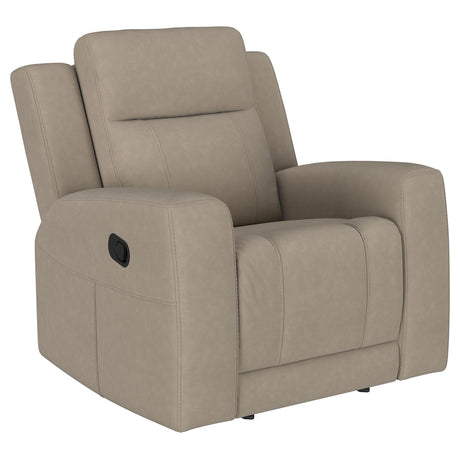 Brentwood Taupe 3-Piece Upholstered Motion Reclining Sofa Set from Coaster - Luna Furniture