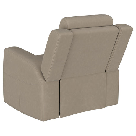 Brentwood Taupe 3-Piece Upholstered Motion Reclining Sofa Set from Coaster - Luna Furniture
