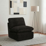 Collins Chocolate Brown Modular Armless Chair from Coaster - Luna Furniture